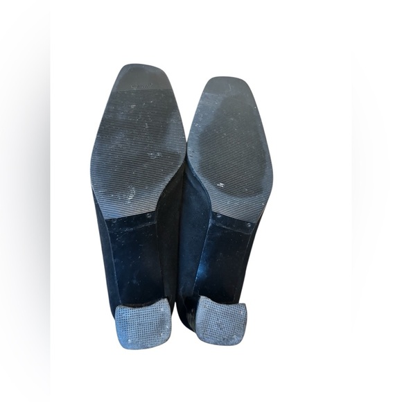 Vintage Stuart Weitzman Black Suede Square Toe Women’s Sz 6.5 B - Picture 4 of 13